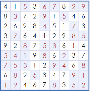 Juego de puzzle Sudoku Antwort