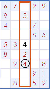 Juego de puzzle Sudoku Nicht zulässig